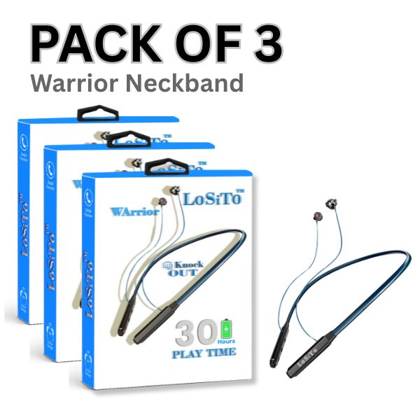 Warrior-Losito Neckband - Pack of 3