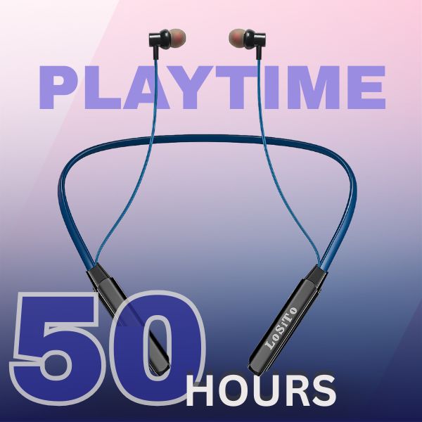 PACK OF 2| Neckbands Warrior-Losito Neckband | 50hrs Battery life | Deep Bass