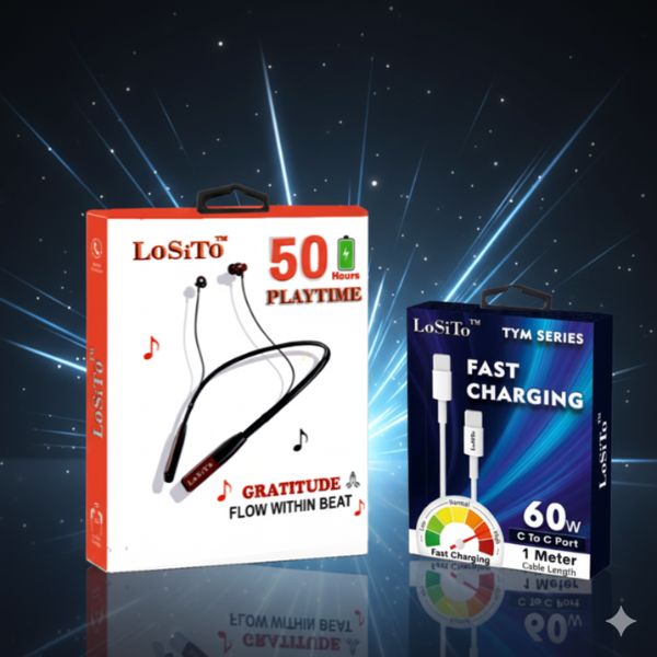 Winter Combo Pack of 4 – (Neckband|Data Cable|Adaptor|Perfume)