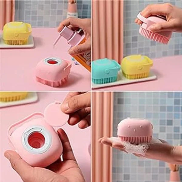 Silicone Bath Body Scrubber For Shower Body Massage Brush